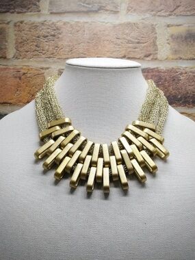 Gold Statement Multi-Chain Necklace - Women Jewelry